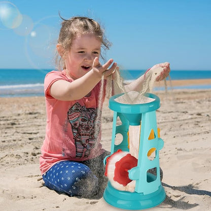 Beach Toys, 25 Pcs Sand Toys Set for Kids Including Water Gun, Sifting Funnel, Bucket, Watering Can, Sand Molds & Mesh Beach Toy Bag, Sandbox Toys for Toddlers 3-12