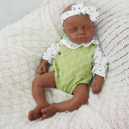 Girl 12.2 Inch, Full Silicone Baby Doll, Realistic Baby Dolls, Realistic Veins & Sleeping Pose, Not Vinyl, Reborn Baby Dolls Silicone Full Body, Gift Set