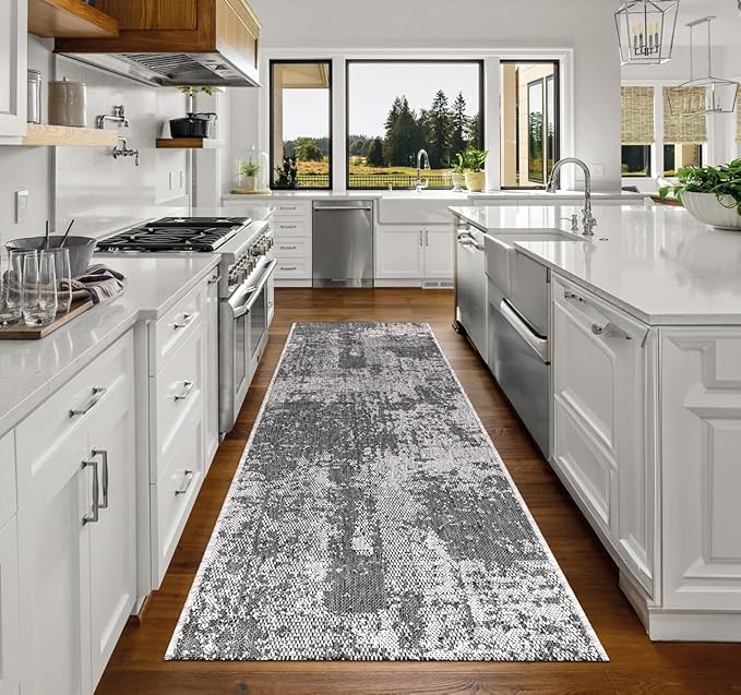 Keen Home Design Terrace Outdoor Runner Rug - 2x6 Washable Indoor/Outdoor Rug for Patio, Kitchen, Balcony, Beach, Garden, Deck and Porch, Size: 2'2"x5'7"