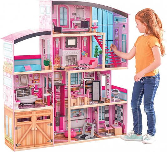 KidKraft Wooden Dollhouse Shimmer Mansion for 12" Dolls