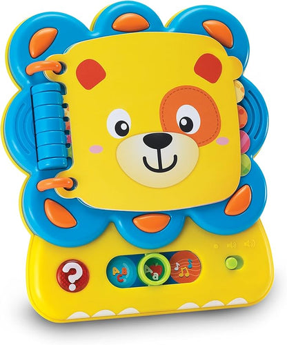 KiddoLab Words and ABC Learning for Toddlers 1-3 Years Old with Chapa The Lion Alphabet Book - Interactive Sound Book with Melodies, Fun Sounds & Light for Early Education and Development