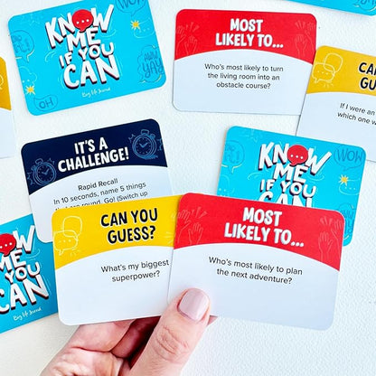 Big Life Journal - Know Me If You Can Connection Game, Fun Family Game for Kids, Teens & Adults, 160 Cards to Spark Conversation, Build Emotional Intelligence & Create Lasting Memories