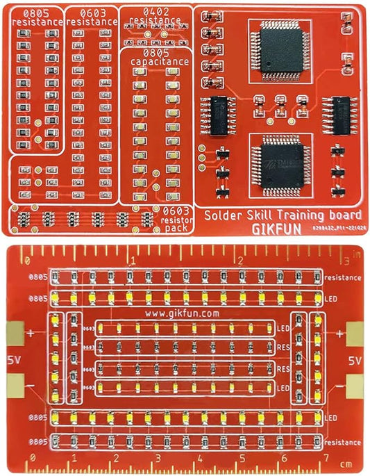 Gikfun Soldering Practice Kit SMD SMT Welding Skill Training Board DIY for School Learning Project GK1023
