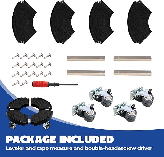 Idzo Heavy Duty Trolley Planter Caddy with Wheels 440lbs Capacity, Plant Pots Indoor and Out Door, Adjustable 15-21 in, Black