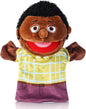 1 Pcs Family Hand Puppets 12 Inch Grandparents, Mom & Dad, Brother & Sister Plush Hand Puppet Toys Role-Play Toy Puppets for Kids Storytelling Imaginative Pretend Play Teaching Preschool(Black Dad)