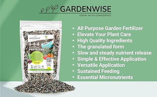 6-6-6 All-Purpose Professional Plant Food Fertilizer; Ideal for Winter Care & Spring Feeding, Perfect Balanced NPK for Indoor and Outdoor Plants (2 QUARTS)
