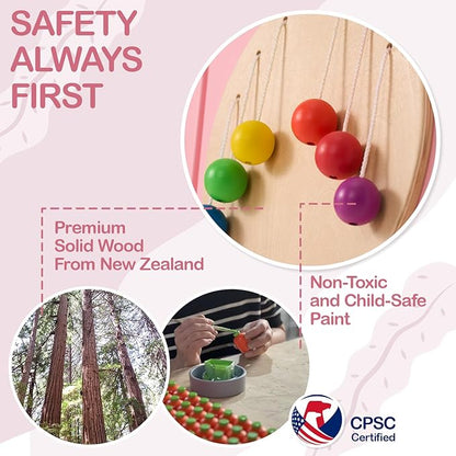 Monläurd® Hippo Montessori Busy Board, Sensory Board, Educational Toys, Sensory Wall Panel, Wall Toys, Daycare Furniture, Playroom Furniture, Learning Toys, Boys and Girls 6 M+