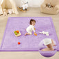 1.3" Thick Baby Play Mat for Floor Playpen, 50x50 Foam Tummy Time Mat, Padded Support Soft Plush Nursery Rug for Infant Kids Toddler Crawling Kick Activity (Lavender)