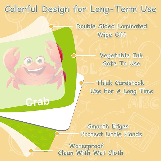 72 PCS Animals Memory Matching Game for Kids, Animal Theme Memory Game for Toddlers, Memory Cards Concentration Game for Ages 3 and Up