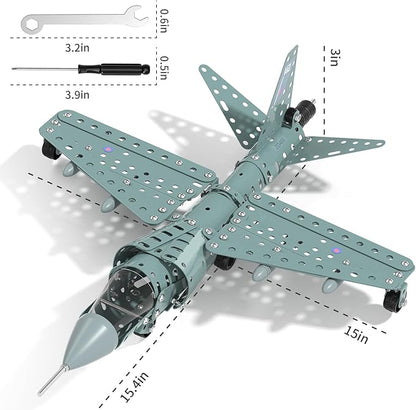Model Airplane STEM Building Projects Toys - DIY Building STEM Projects Toys for Kids Boys Girls Ages 8-12-16, Assembly Science Kit Model Plane Birthday Gift Toy for Kids Boys 8 9 10 11 12 Years Old
