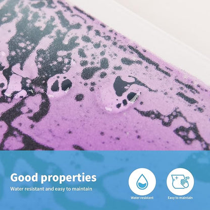 Art3d Baby Sensory Water Mats for Autistic Children (11.8"x11.8" Square, 4 Tiles, Blue-Red,Blue-Yellow,Orange-Red,Purple-Black)