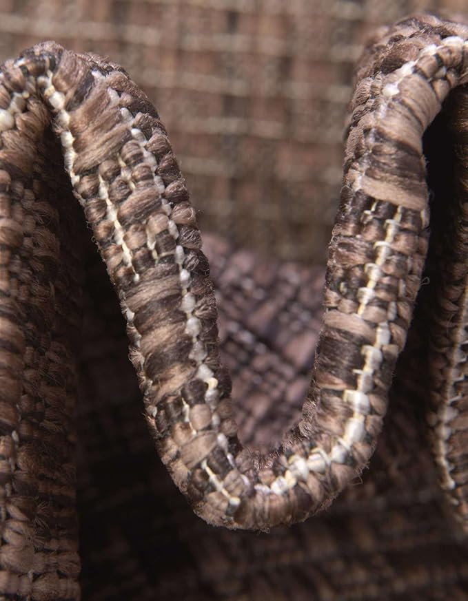 Unique Loom Outdoor Border Collection Area Rug - Soft Border (13' Round, Brown/ Ivory)