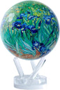 MOVA Van Gogh Irises 4.5” – Solar Rotating Globe Inspired by Famous Painting | Art Desk Décor | No Batteries or Wires