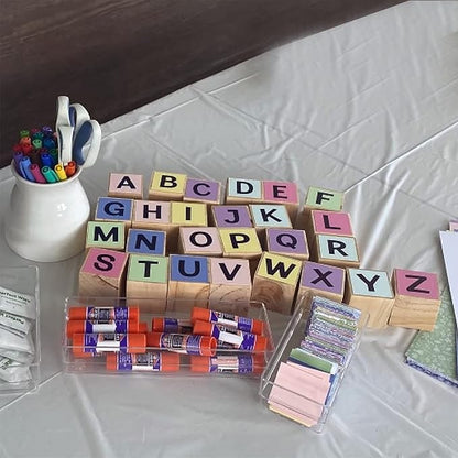 60 PCS 2 x 2 x 2 Inch Unfinished Wood Blocks, Natural Solid Square Wood Blocks Wooden Cubes for Craft Carving Painting Decoration