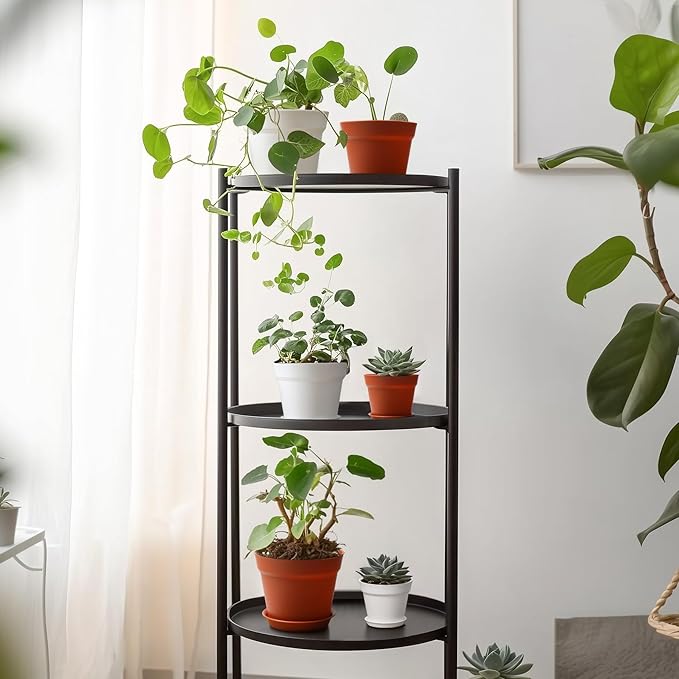 T4U 5 Inch Plastic Planters 18-Pack - Small Plant Pot with Drainage Hole and Saucer, Decorative Nursery Flower Pot Bulk for African Violet, Snake Plant, Aloe and All House Plants Indoor (White)