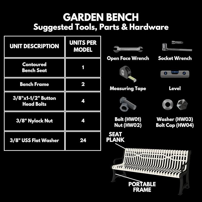 Coated Outdoor Furniture Heavy-Duty Outdoor Bench Thermoplastic Coated, Slatted Steel, Commercial-Grade Garden Bench, Made in America (Portable with Back, 4 Ft, Purple)