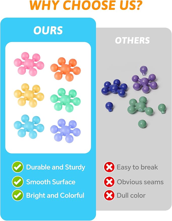 600PCS Interlocking Snowflake Building Block Toy (Macaron Colors)