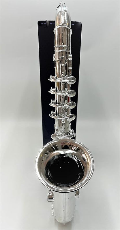 My First Toy Saxafone for Kids in Silver Finish with Standard Keys is a Great Learning Kid Toy Instrument and Teaching Tool for Children Ages 3+ BPA Free.