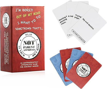 Not Parent Approved - The Hilarious Family Game Night Card Game for Kids, Teens & Tweens, The Perfect Funny Christmas & Birthday Gift for Boys & Girls