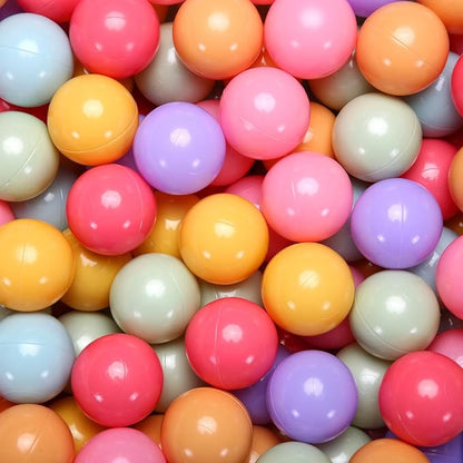 PlayMaty Ball Pit Balls - Colorful Ocean Pool Toys for Kids, Phthalate & BPA Free, 100pcs for Toddler Playhouse, Tent, or Playpen