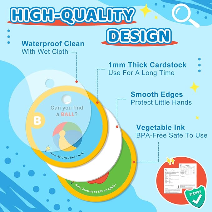 Indoor Scavenger Hunt for Toddlers, 27pcs Scavenger Hunt Cards at Home, Learning Games for Boys and Girls Ages 2-3, Birthday Gifts for Kids