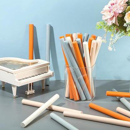 50 Pcs Rhythm Sticks for Kids Classroom Activities, 5 Colors 8 Inch Set of Music Sticks, Wooden Percussion Musical Instruments for Girls and Boys (Matte Color)