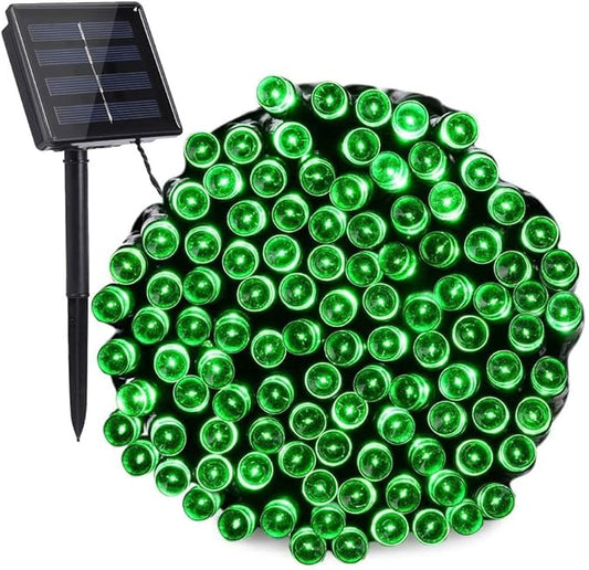 Toodour Solar Christmas Lights, 72ft 200 LED 8 Modes Green Christmas String Lights, Waterproof Solar Lights String for Garden, Patio, Fence, Holiday, Party, Balcony, Outdoor Christmas Decorations