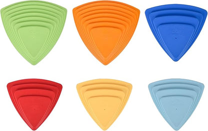 Kids Balance Stepping Stones (6 Pack), Non-Slip, Gross Motor Skills & Indoor/Outdoor Play, Jumping Stones Steps Stones, Obstacle Course Coordination Game Toys for Ages 3+