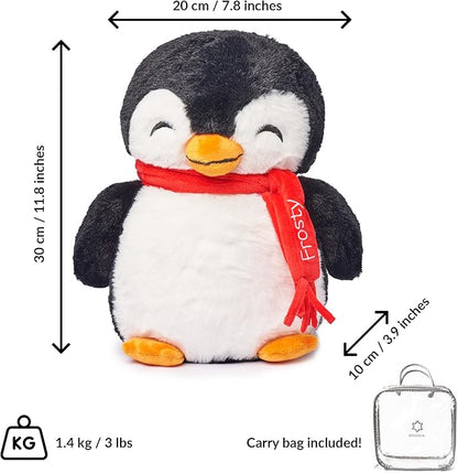 ODOXIA Weighted Animals for Anxiety 3.1lb Penguin | Stuffed Weighted Plush for Kids, Adults | Weighted Stuffed Animals | Weighted Plushies | Weighted Plushie
