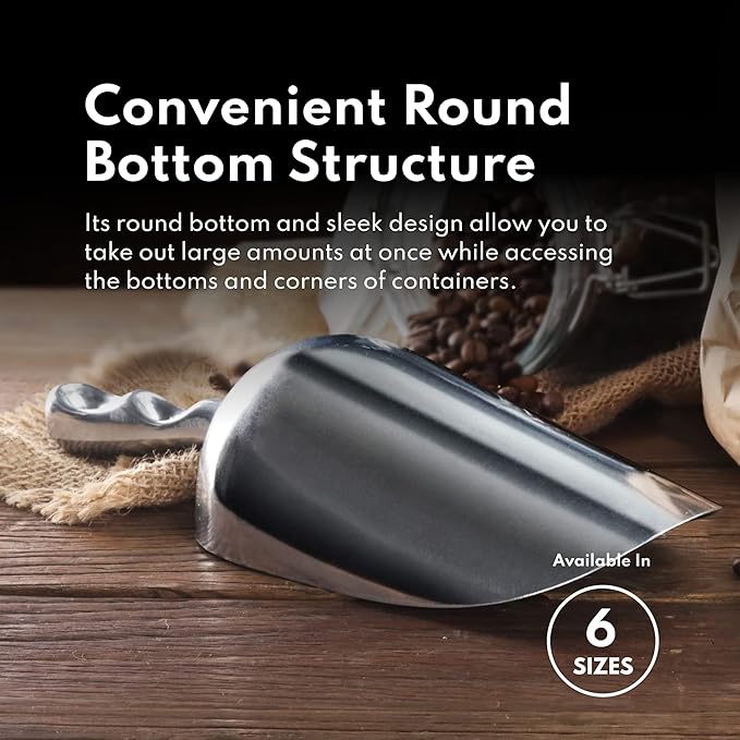 New Star 34585 Cast Aluminum Utility Scoop, 58-Ounce