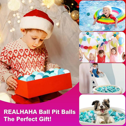 Realhaha Ball Pit Balls 50 100 200 500 Play Balls Plastic Balls for Baby Girls Toddlers Kids Play Tent Pool Playhouse Playpen Party Decoration