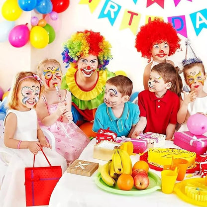 26 Colors Face & Body Paint Palette Kit，Halloween Makeup Kit, face painting kit professional，with 10 Brushes+30 pcs Stickers，Ideal for Halloween Cosplay Party SFX Arty Stage Makeup(26-Colors)