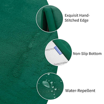 Baby Play Mat for Floor,1.3" Thick Memory foam Tummy Time Mat for Toddlers,Infants,kids,Water-Repellent Soft Nursery Rug ,79"×118" Extra Large Non Slip for Crawling&Yoga,Tatami Style for Living Room(Dark Green)