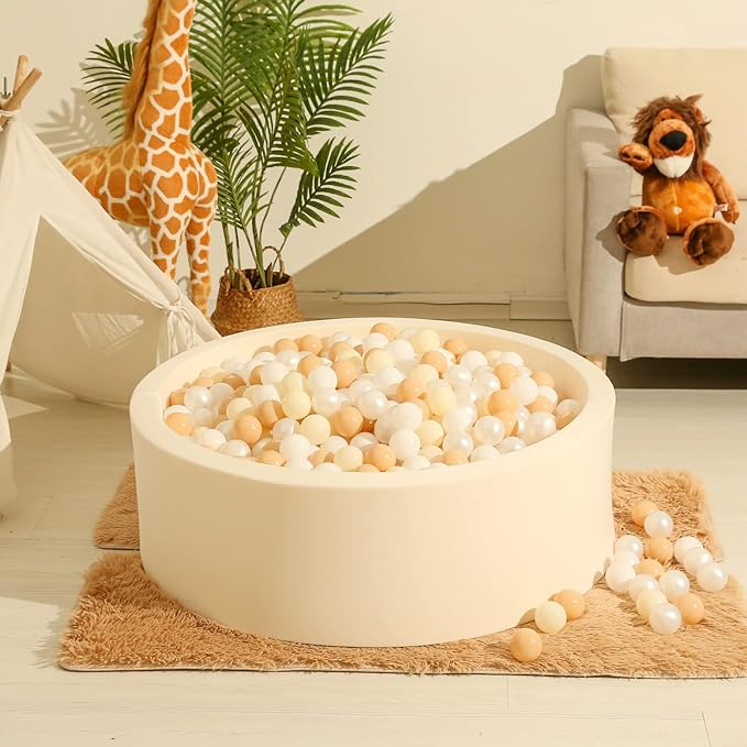 Realhaha Ball Pit Balls 50 100 200 500 Play Balls Plastic Balls for Baby Girls Toddlers Kids Play Tent Pool Playhouse Playpen Party Decoration