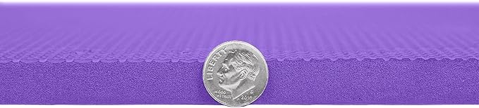 FlooringInc's 1/2" Soft Non-Toxic Baby Play Mat, Toddler Playmat, Colorful Puzzle PlayMat, Floor Mats for Kids & Babies, EVA Foam Interlocking Tiles for Nursery & Playroom | Purple, 50 Tiles, 200 SqFt