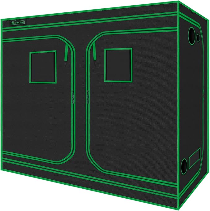 Grow Tent 96"x48"x78" 600D Mylar Hydroponic Indoor Grow Tent with Observation Window, Removable Floor Tray and Tool Bag for Indoor Plant Growing 8x4