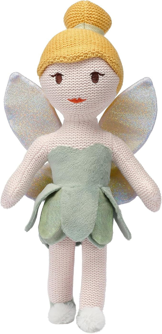 Bedtime Originals Disney Tinker Bell Luxury Knit Plush Fairy Stuffed Animal Toy