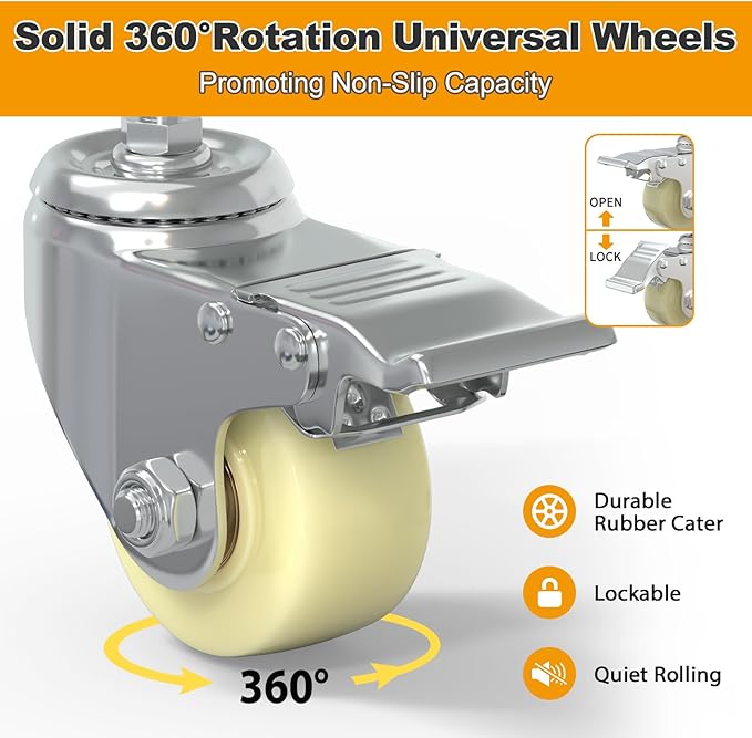 60"x24" Adjustable Workbench with Wheels, Solid Wood Top Work Bench, 2000 LBS Heavy-Duty Worktable with Power Outlets, Portable Work Station for Repair Shop, Workshop, Office