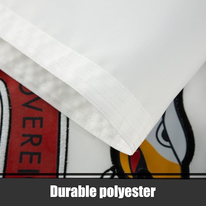 TOPFLAGS Illinois Flag 4x6 Ft IL State Flags Embroidered Heavy Duty for Outdoor with 2 Brass Grommets 4 Stitching Rows Vivid Color Sewn Stripes