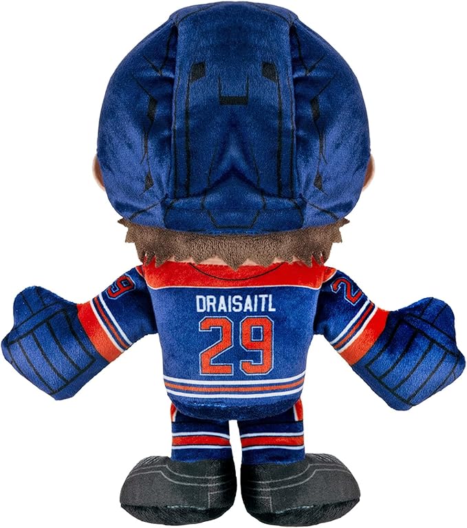 Bleacher Creatures Edmonton Oilers Leon Draisaitl 8" NHL Kuricha Sitting Plush - Soft Chibi Inspired NHL Superstar