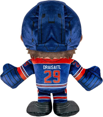 Bleacher Creatures Edmonton Oilers Leon Draisaitl 8" NHL Kuricha Sitting Plush - Soft Chibi Inspired NHL Superstar