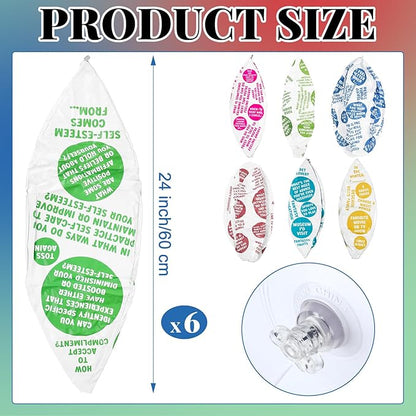 6 Pcs Coping Skills Balls 24 Inch How to Cope with Anxiety Social Conversation Skill Self Esteem Anger Management for Adult Fun Group Therapy Tool Games Activity