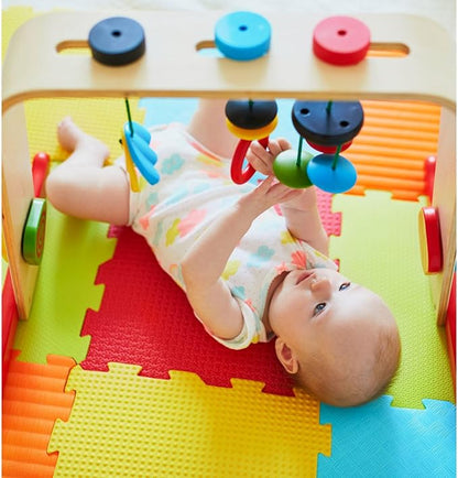TOYVELT Foam Puzzle Floor Mat for Kids 12x12-16 Interlocking Play Mat Tiles with Color & Shapes - Educational Large Puzzle Foam Floor Tiles for Crawling, Exercise, Playroom, Play Area