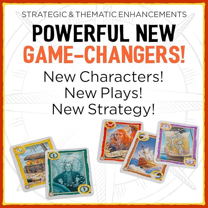 Grandpa Beck's Games Skull King Expansion - The Ultimate Pirate Trick Taking Game | from The Creators of Cover Your Assets & Cover Your Kingdom | 2-8 Players 8+