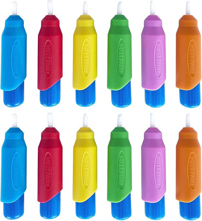 KangaToys Aqua Brushes 12 Pack Multi-Color Pack Reusable Water Paint Brushes for Kids Ages 3 and Up Paint with Water Kits Arts and Crafts