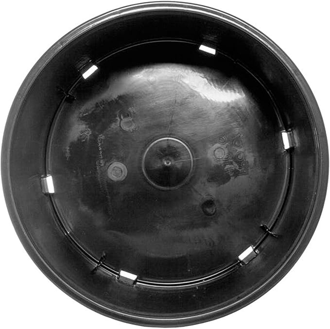 Pro Cal 10 Gallon Premium Nursery Plastic Planter Flower Herb Vegetable Garden Grow Pots with Drainage Holes for Outdoor and Indoor Use, Black, 5 Pack