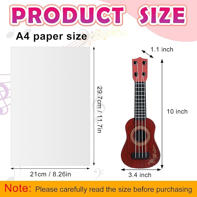3 Pcs Toy Ukulele Guitar for Kids Mini Ukulele Kids Toy Classical Musical Instrument Guitar Baby Cute Developmental Educational