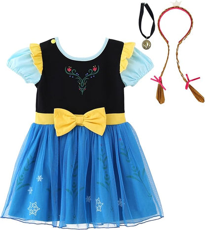 Dressy Daisy Princess Dress Up Clothes Halloween Fancy Party Tulle Skirt Summer Outfit for Baby & Toddler Girls