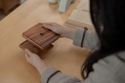 Premium Wooden Tangram - Luxury Wooden Brain Teaser Block for Kids & Adult - Wood Block Puzzle - Logic Puzzle - STEM Montessori Educational Sensory Toys for All Ages