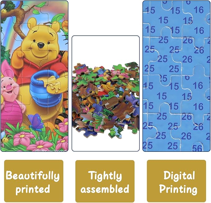 60 Piece Jigsaw Puzzles for Kids Ages 4-8 Bear Animal Party Puzzle- Family Game Reduced Pressure Toy Gift for Children (2500)